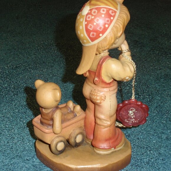 ANRI Sarah Kay Wood Carved 6" Figure "Finding Our Way" Great Gift With Box! - Picture 7 of 10